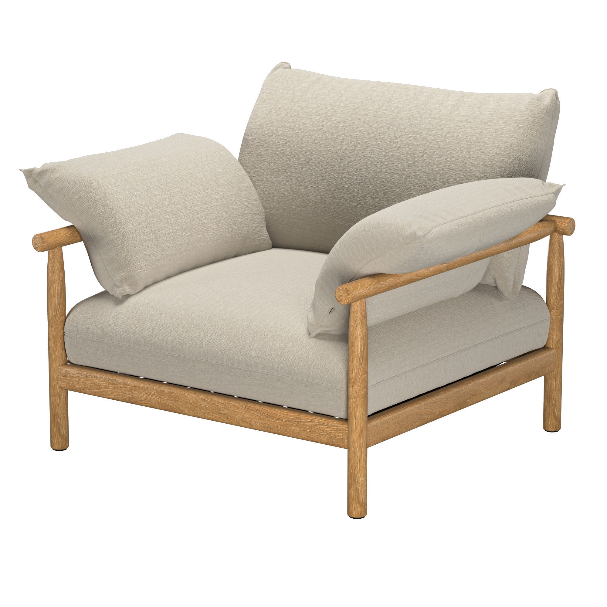 TIBBO LOUNGE CHAIR XL 3D model CGTrader