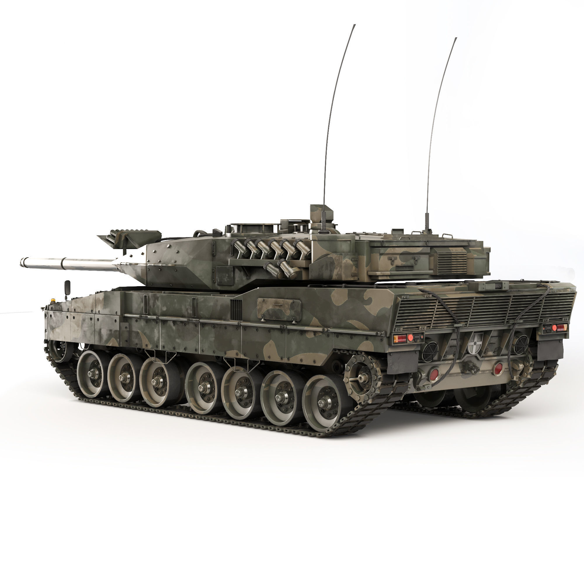 Tank Leopard 2A7 2006 3D model CGTrader
