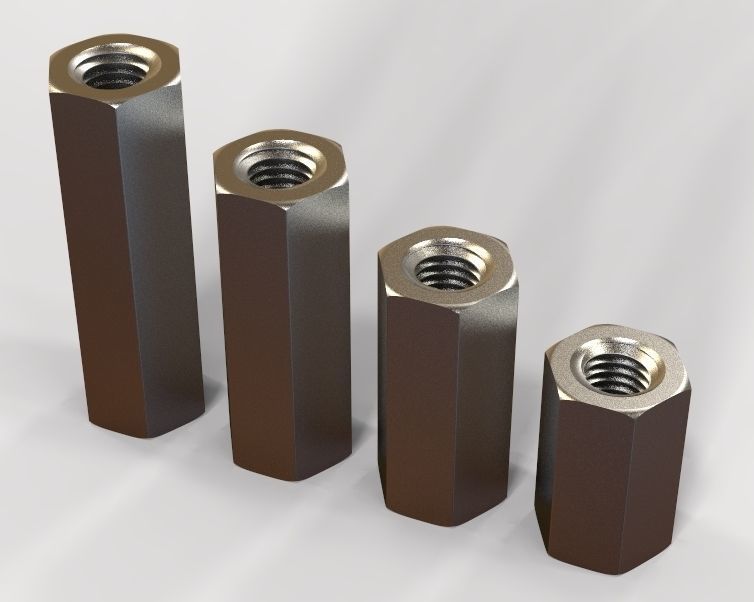 Hexagonal Connector M24 Hexagonal Stud Connector 3D model 3D printable | CGTrader