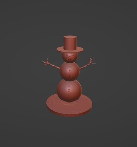 Snowman free 3D model 3D printable | CGTrader