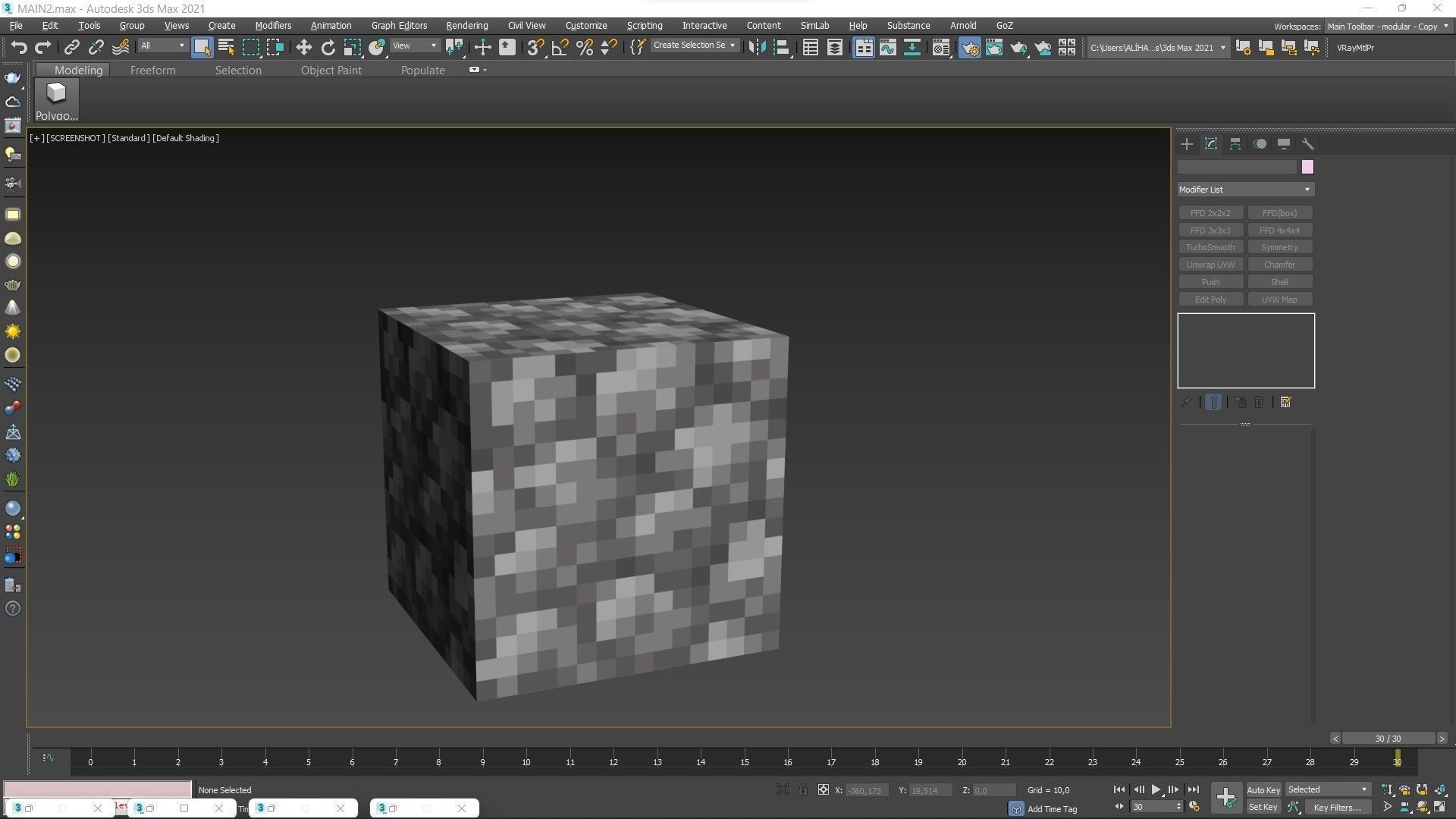 3D Model MINECRAFT COBBLESTONE BLOCK VR AR Low Poly CGTrader Minecraft Cobblestone Block 3d Model Af67fa8e5f