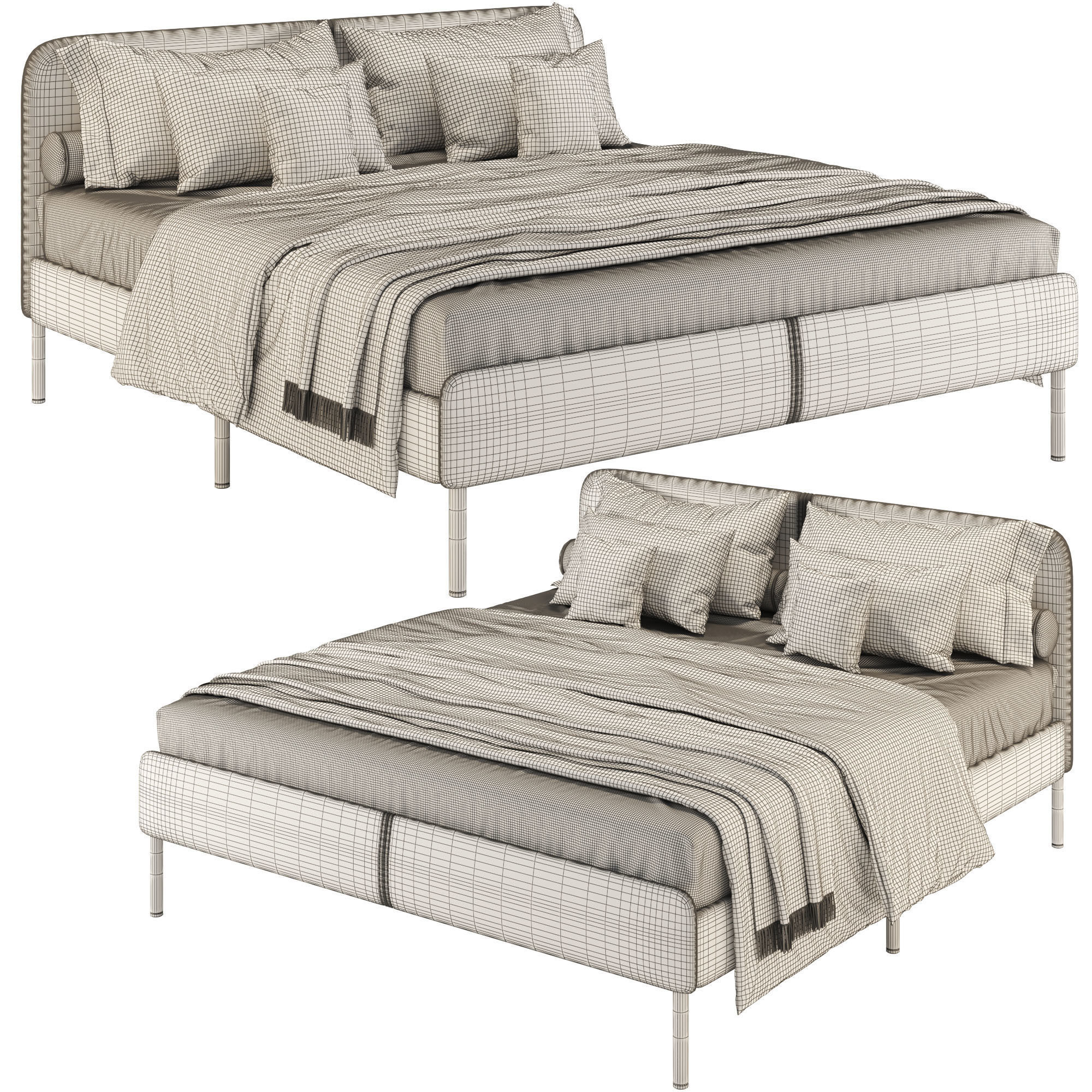 SLATTUM IKEA Bed 3D Model CGTrader slattum-ikea-bed-3d-model-cgtrader