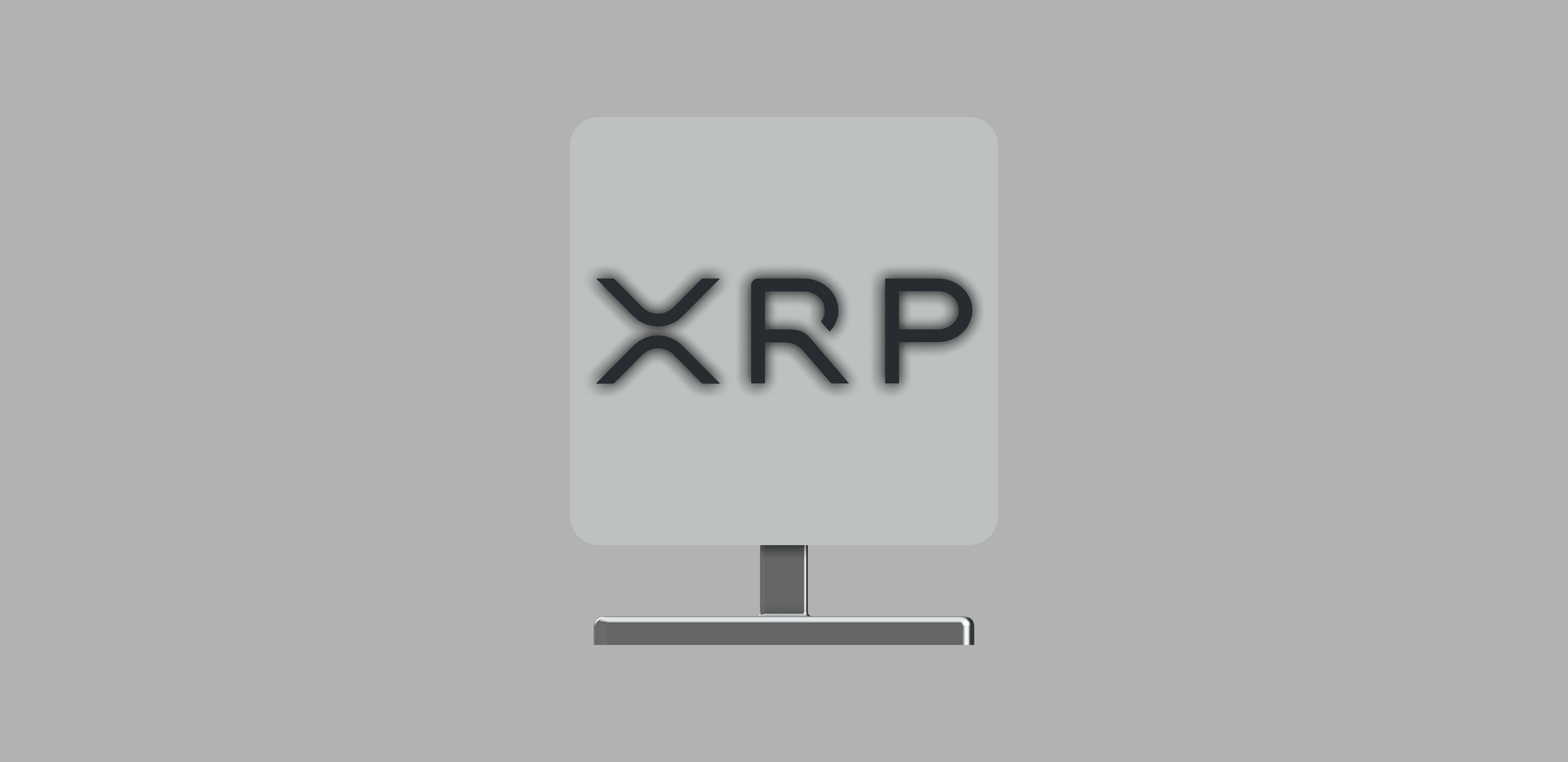 XRP Logo Stand 3D model 3D printable | CGTrader