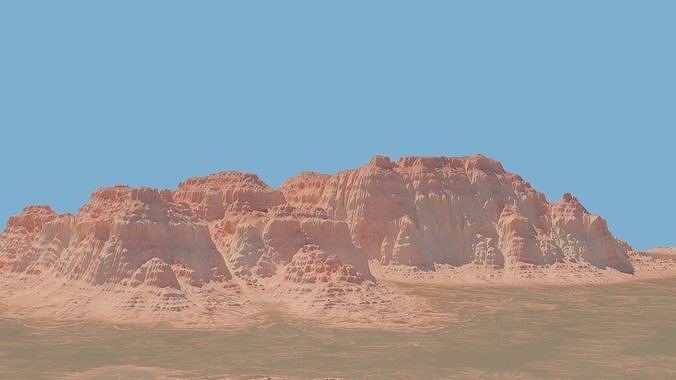 Monument Valley Photorealistic Mountain Landscape  3D model