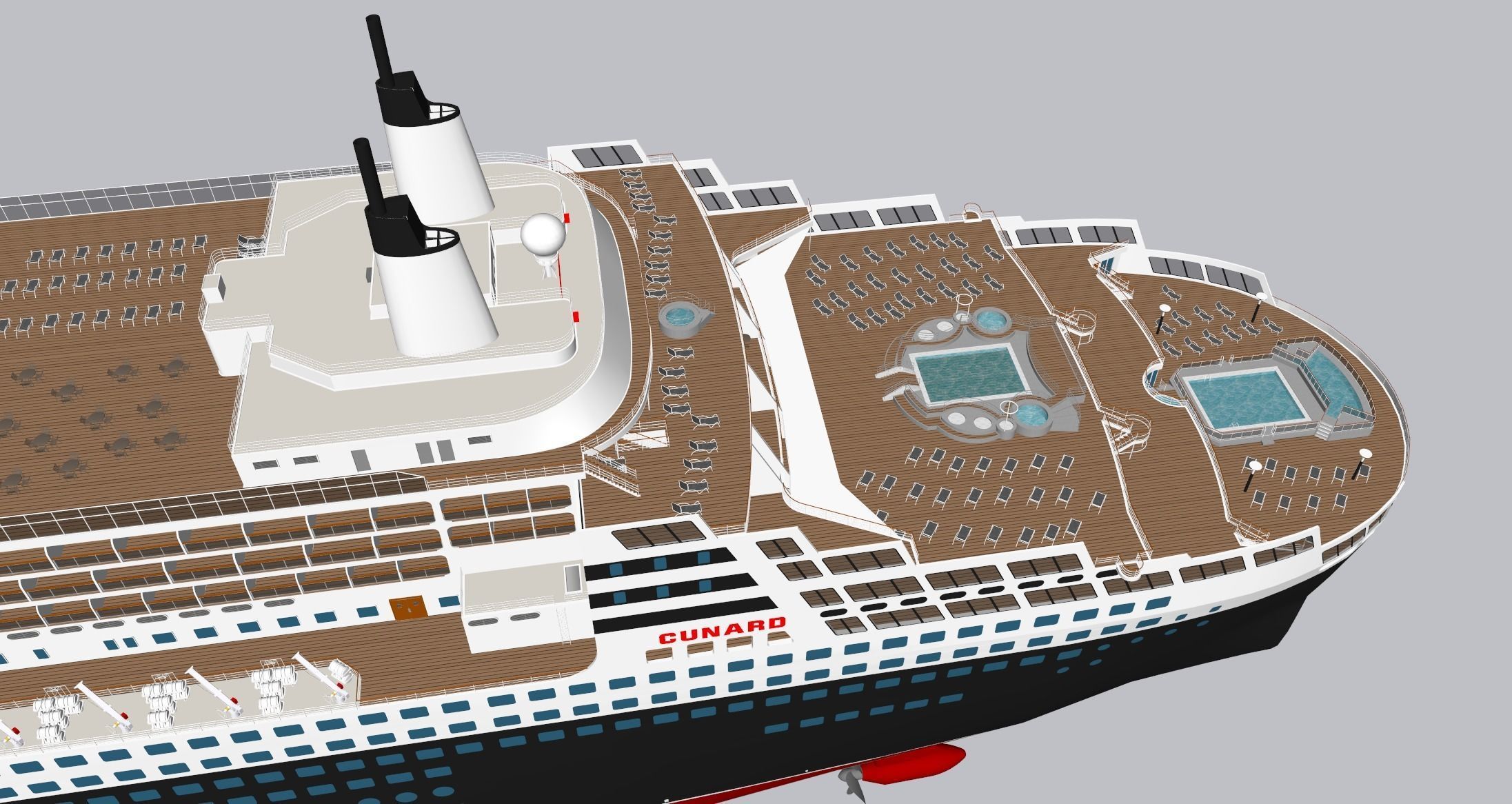Queen Mary 2 3D model CGTrader