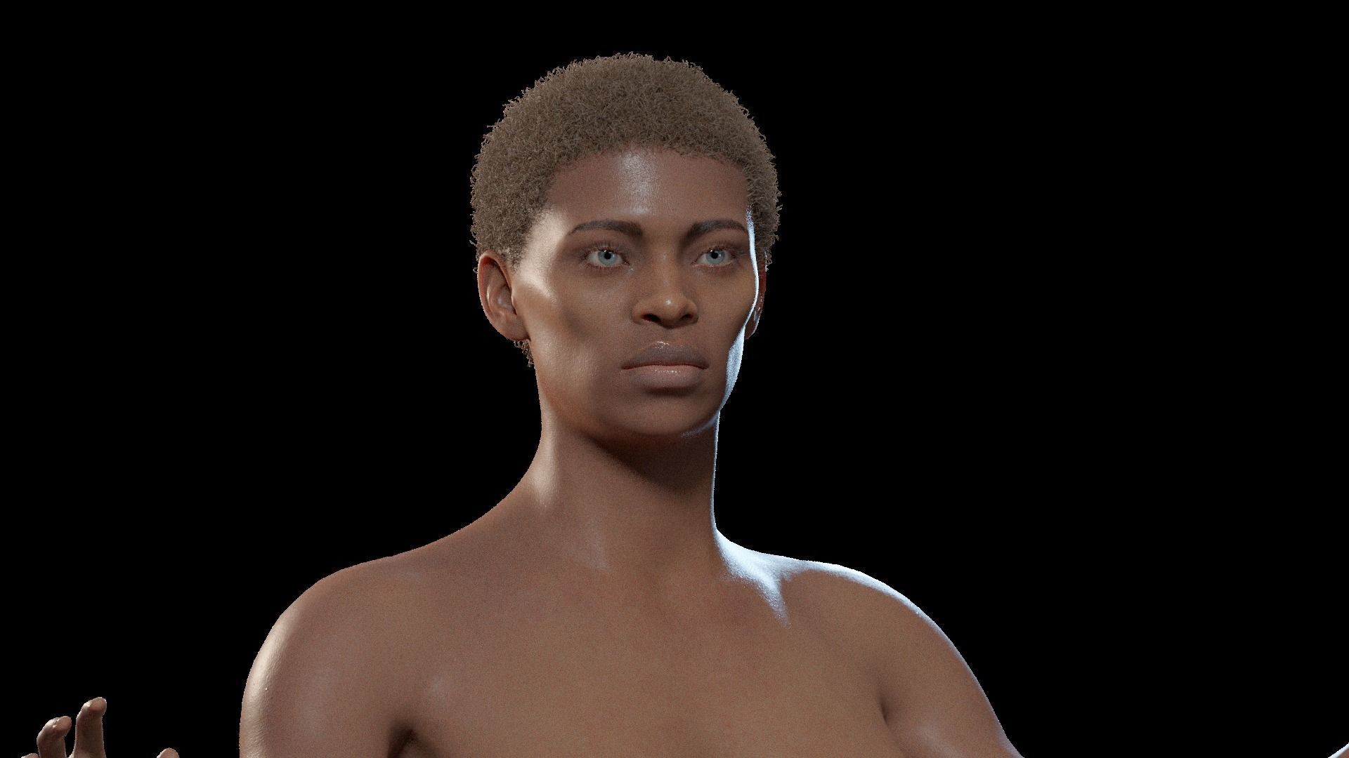 Irem African Blender rigged Character 3D model rigged CGTrader