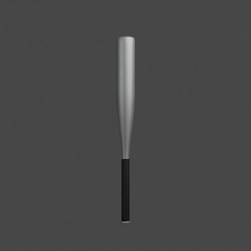Metal BaseBall Bat 3D model CGTrader