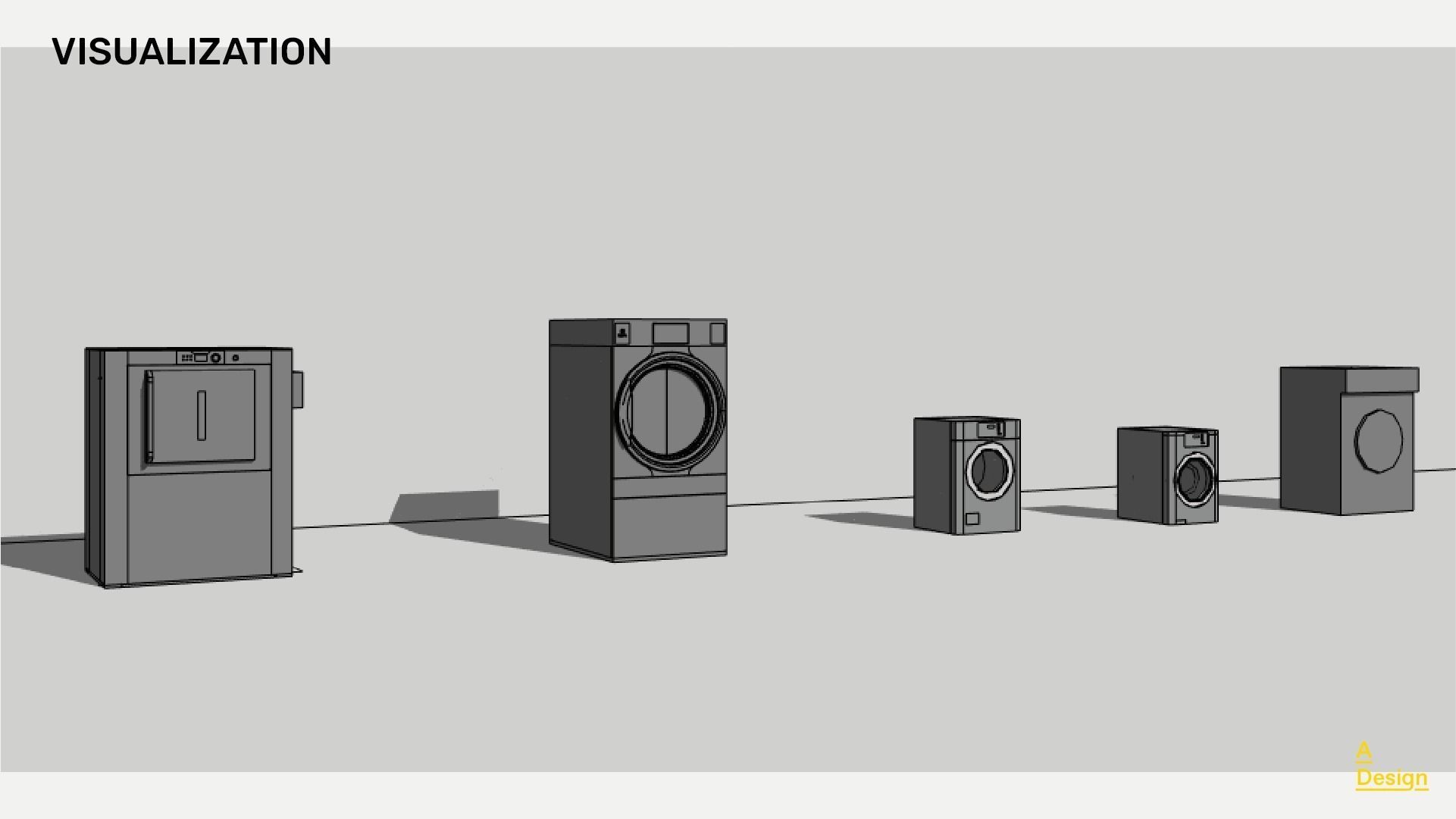 Washing Machines Pack of revit families 3D model CGTrader