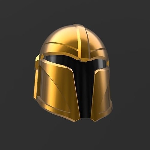 Custom Mandalorian Helmet 3D model 3D printable CGTrader