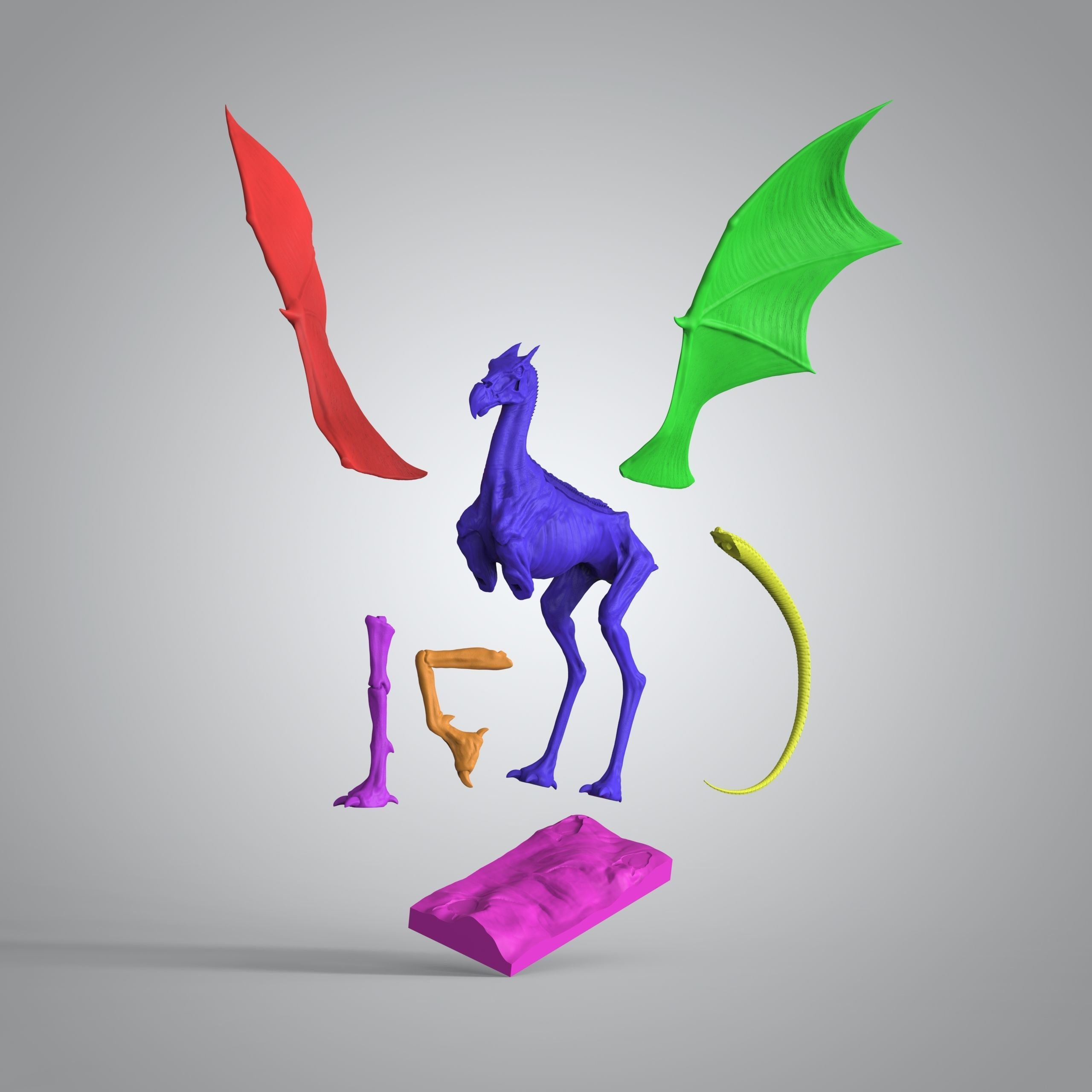Harry Potter - Thestral 3D model 3D printable | CGTrader