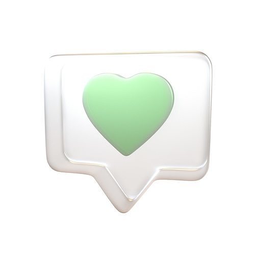 Socail Media Heart Bubble v1 004