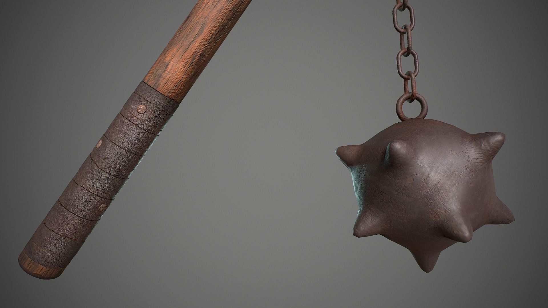 3D model MaceMorning Star VR / AR / lowpoly CGTrader