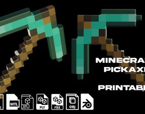 Printable pickaxe 3D Printing Models | CGTrader