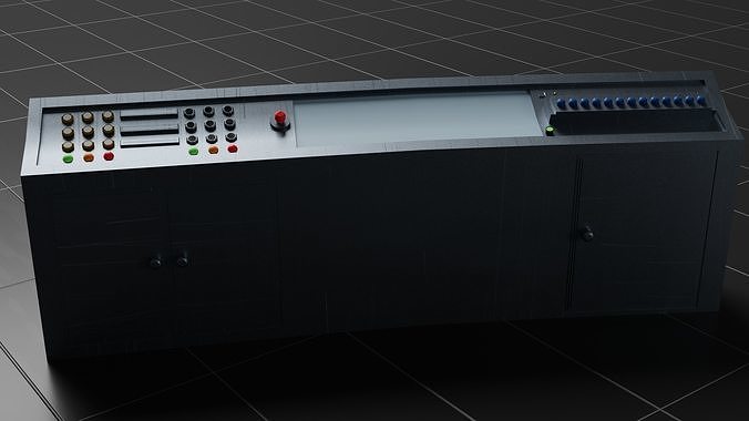 3D model Control Panel Slighly Curved VR / AR / low-poly | CGTrader
