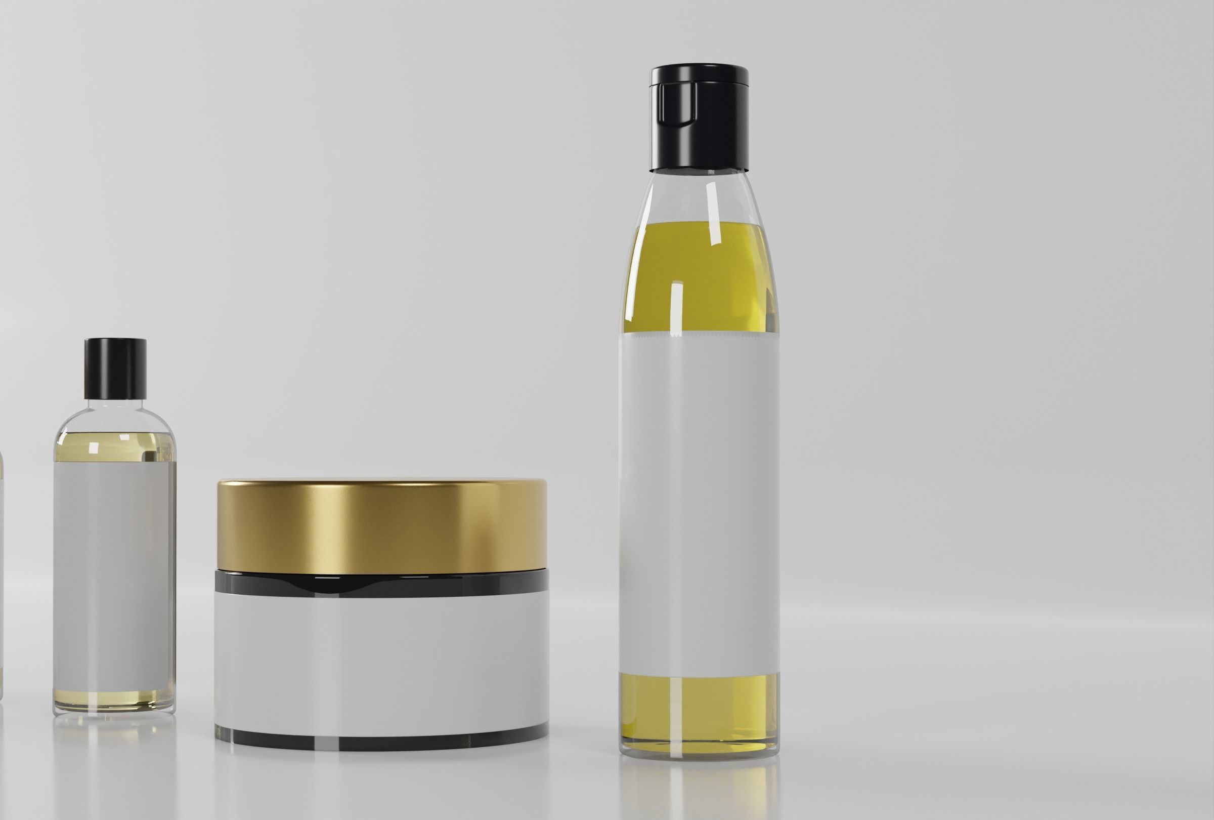 Cosmetic Jar and Bottle Collection 3D model CGTrader