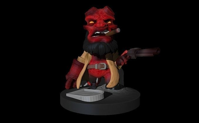 Hellboy - FanArt - 3D Sculpt -  Fbx-Stl-OBJ  3D print model