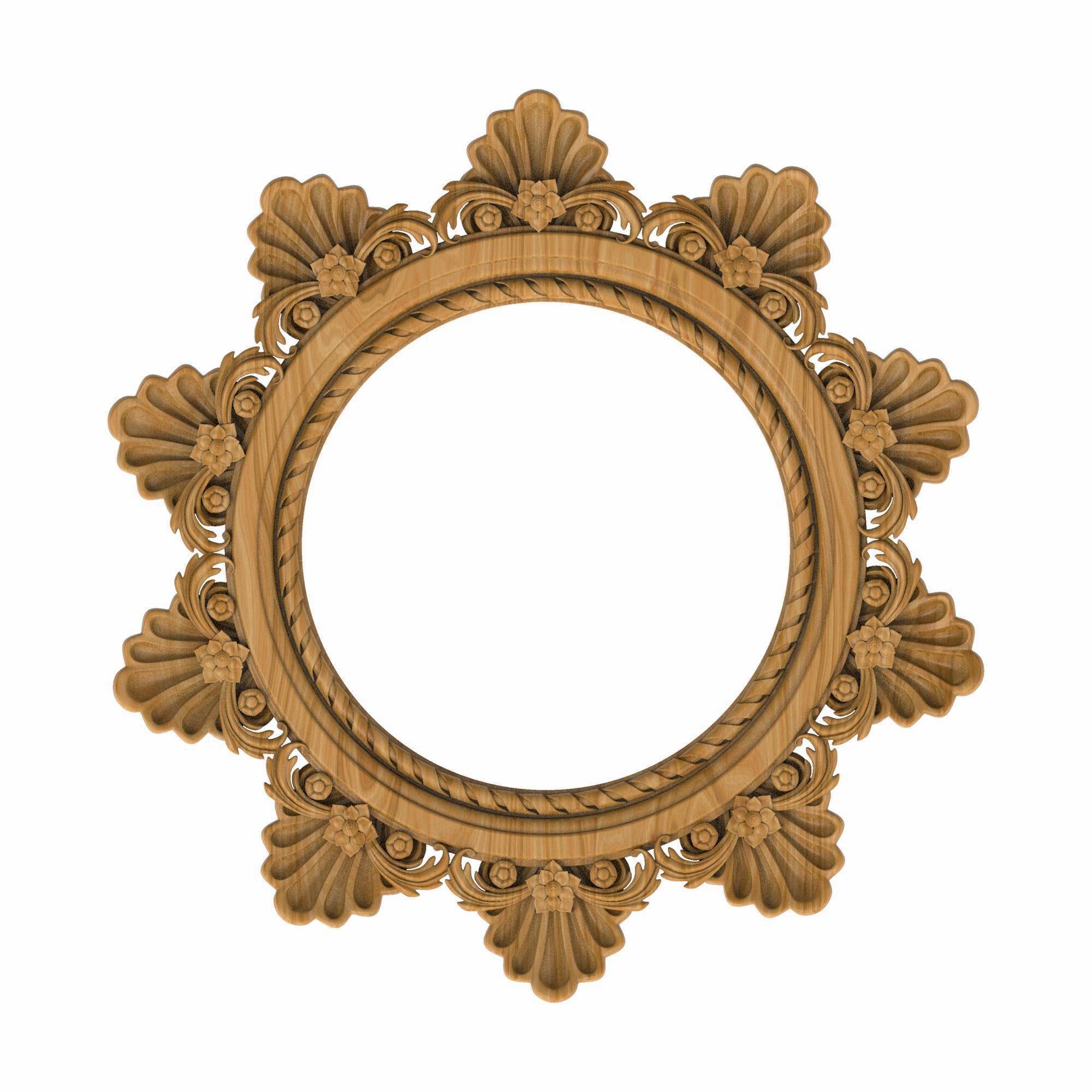 Carved picture frame STL 3D model CGTrader