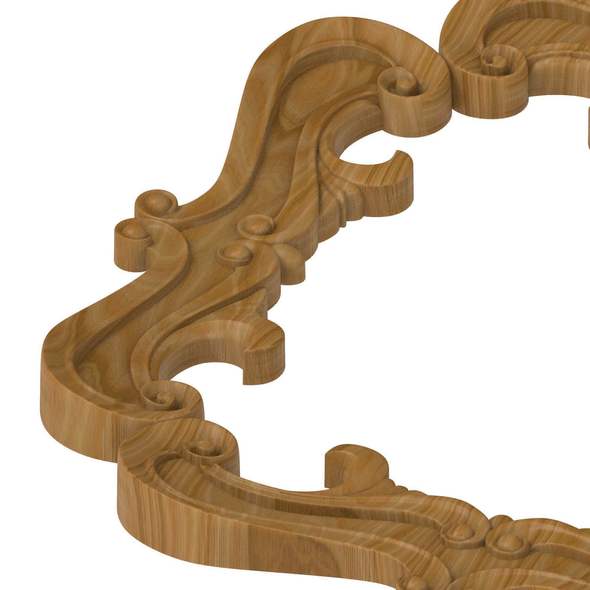 Carved picture frame STL 3D model CGTrader