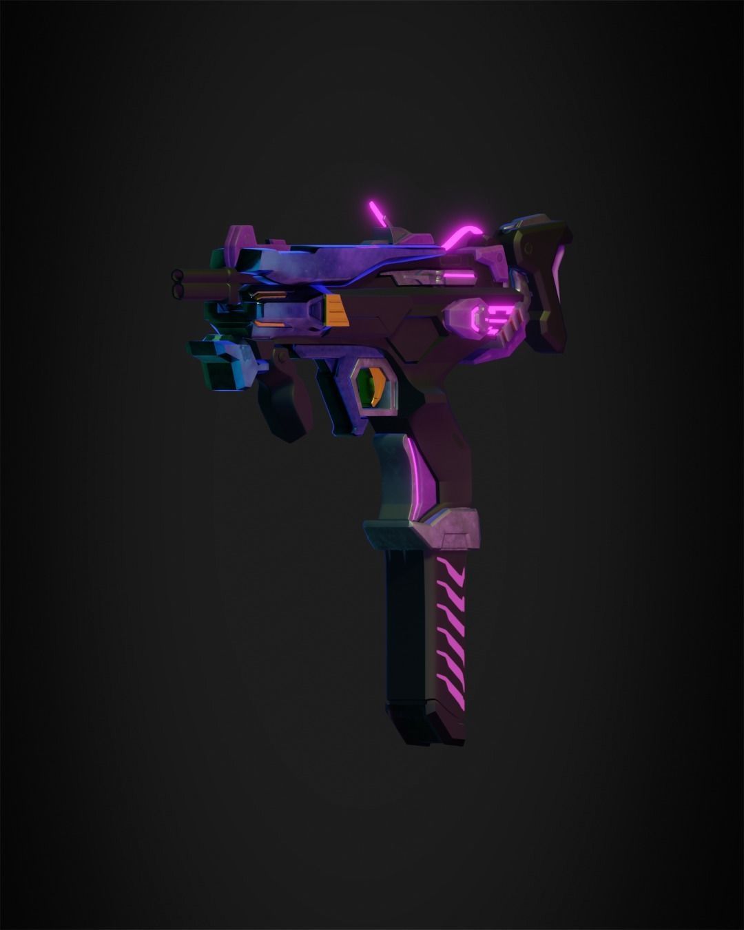 Overwatch 2 Sombra Gun for Cosplay 3D model 3D printable CGTrader