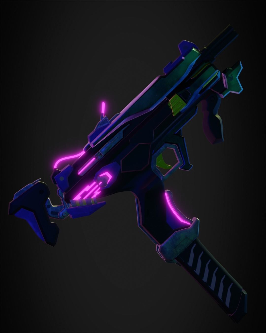 Overwatch 2 Sombra Gun for Cosplay 3D model 3D printable CGTrader