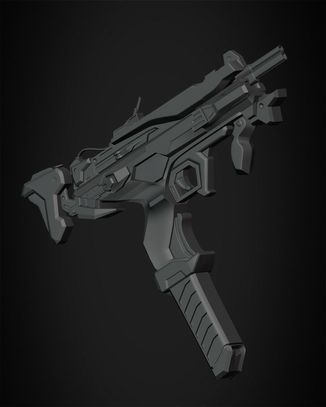 Overwatch 2 Sombra Gun for Cosplay 3D model 3D printable CGTrader