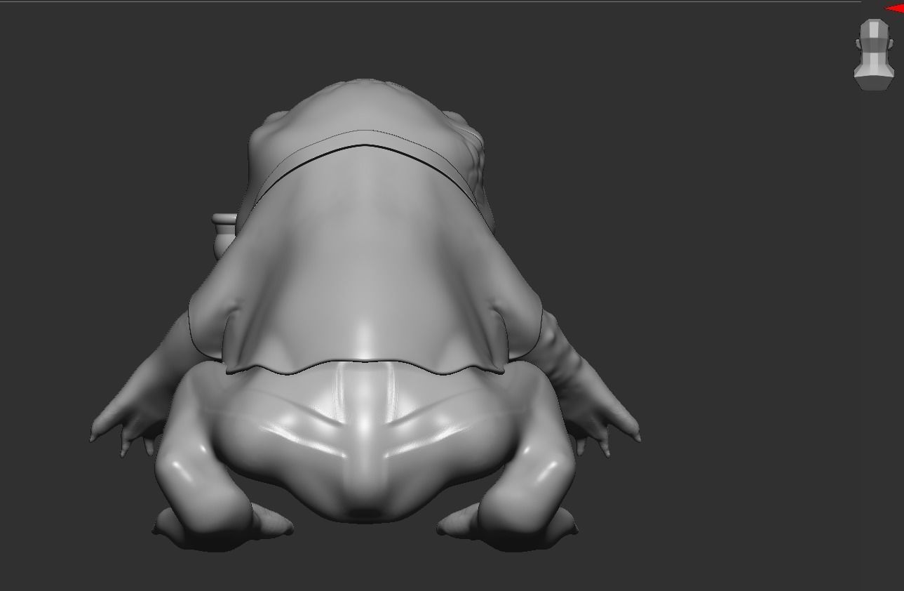 GamaBunta frog NARUTO 3D model CGTrader