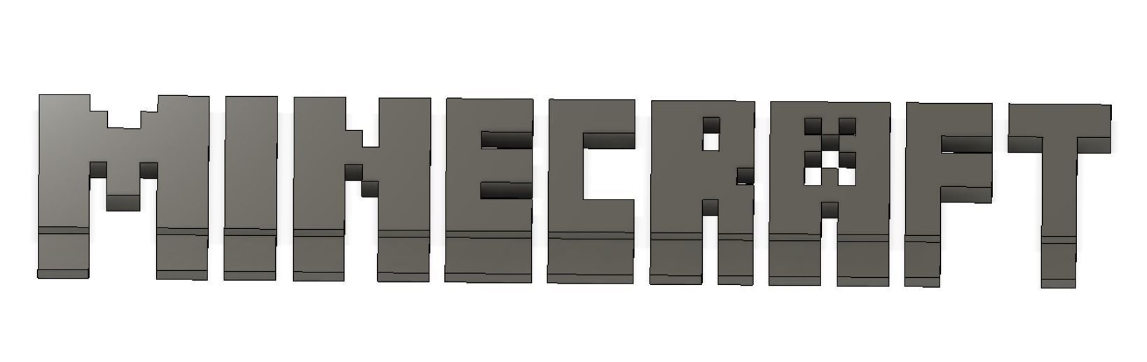 Logo Minecraft 3D model 3D printable | CGTrader