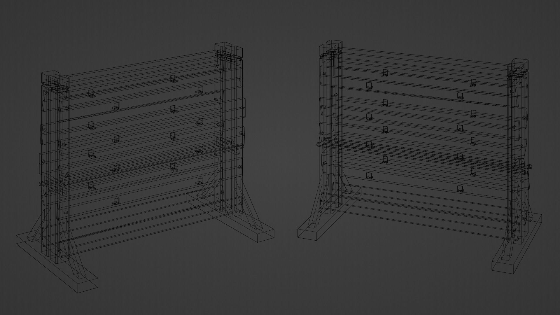 Capsulati Rack Model Medieval Weapon Racks free VR / AR / low-poly 3D model | CGTrader