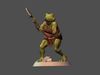 Bullywug with spear free 3D model 3D printable | CGTrader
