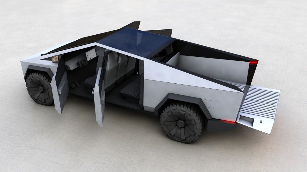 TESLA CYBERTRUCK 2023 3D model | CGTrader