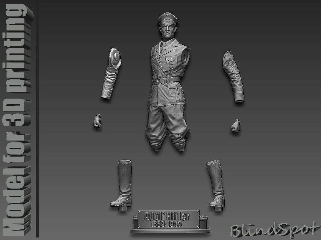 Adolf Hitler 3D model 3D printable | CGTrader