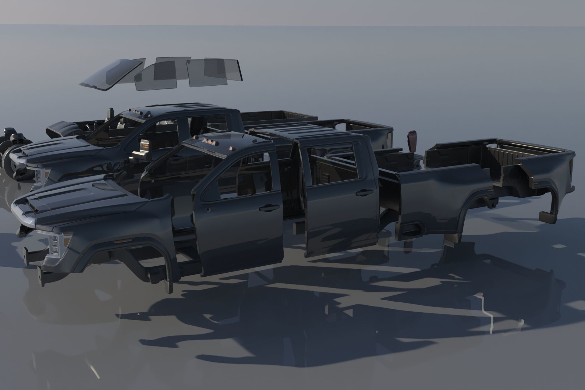 GMC Sierra 3500HD - 2022 3D model 3D printable | CGTrader