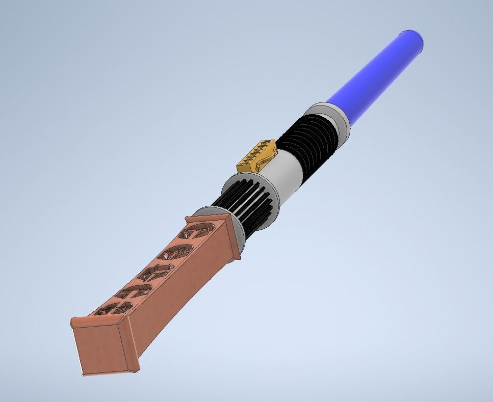 Mandalorian Lightsaber Wand 3D model 3D printable CGTrader