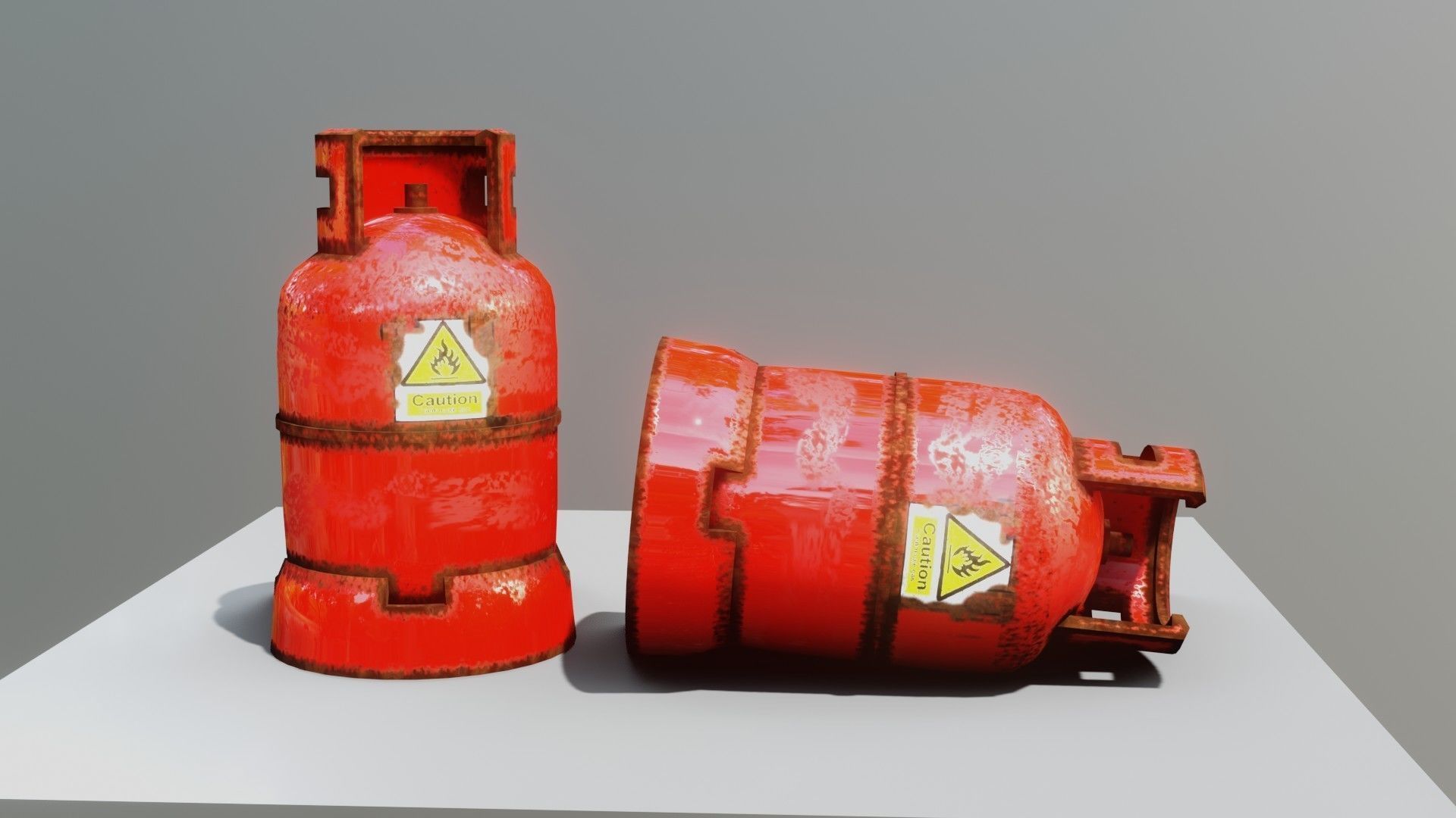 3D model Gas cylinder game ready VR / AR / lowpoly CGTrader