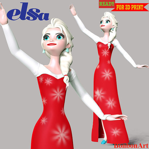 Elsa Princess 3D model 3D printable | CGTrader