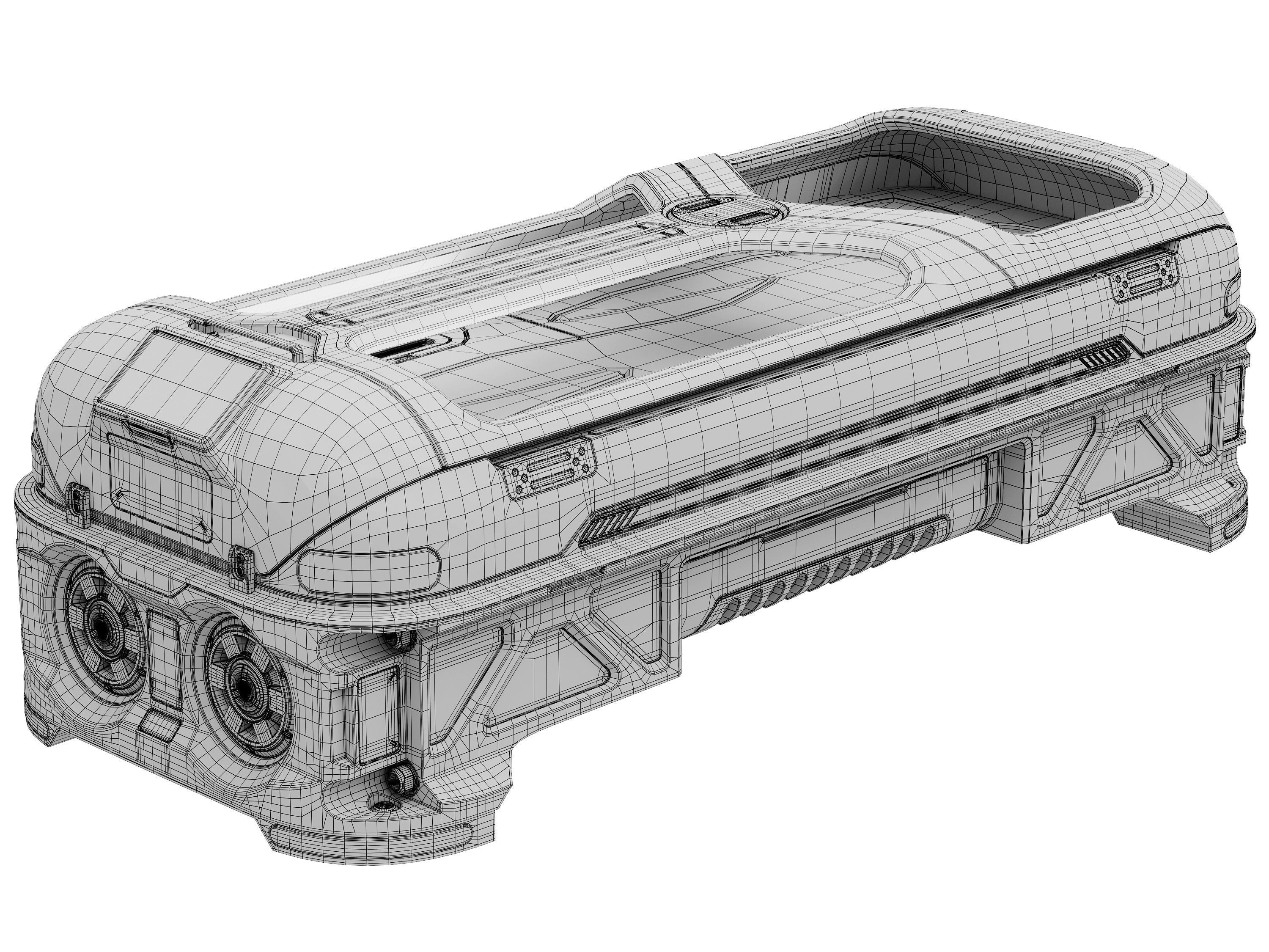 Scifi Cryo Chamber Cryopod 3D model CGTrader