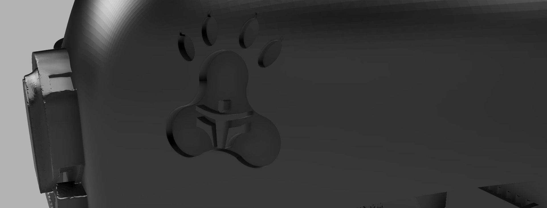 Mandalorian Cat Helmet 3D model 3D printable CGTrader