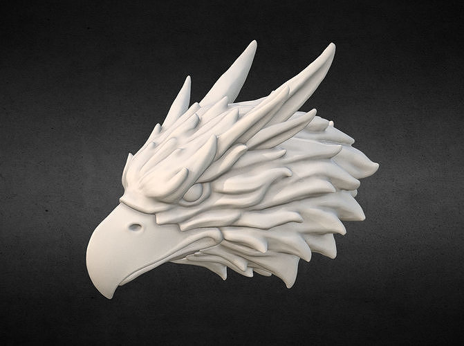 Griffin Head 3D model 3D printable CGTrader