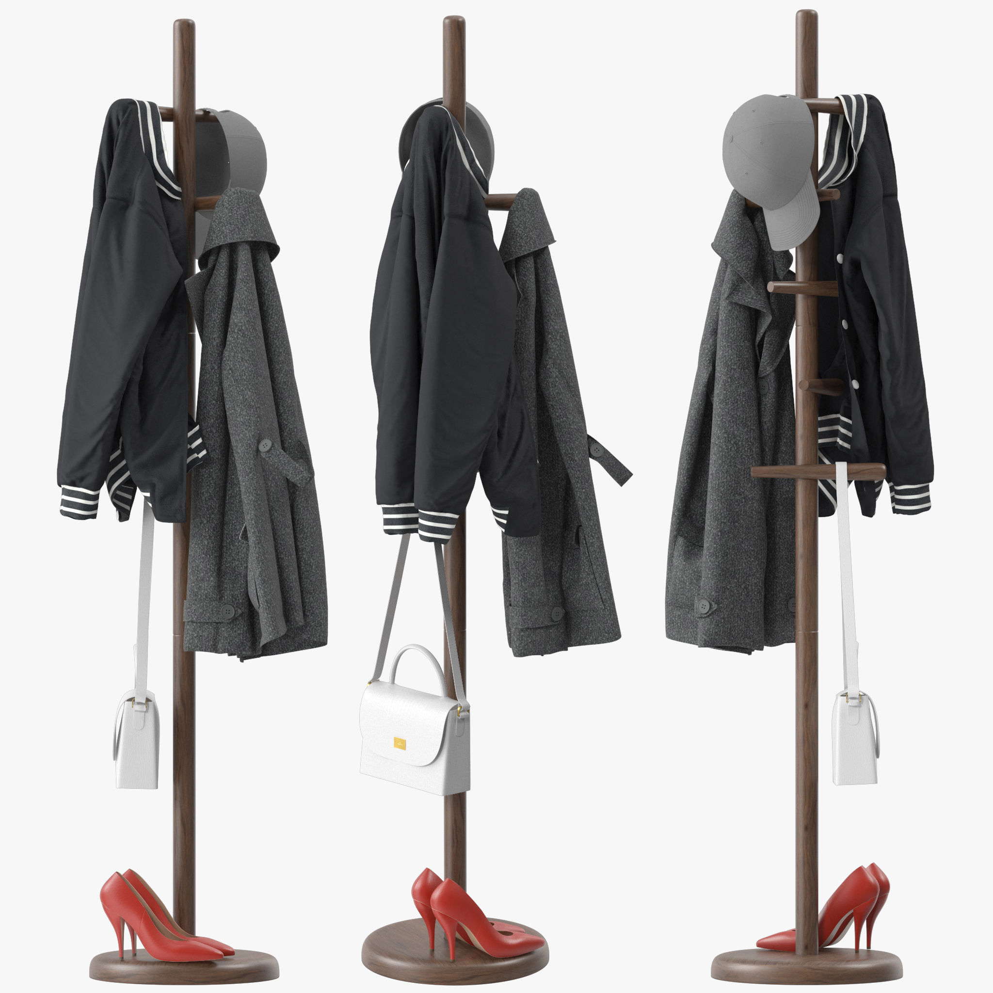 COAT RACK Feifei Floor 3D model CGTrader