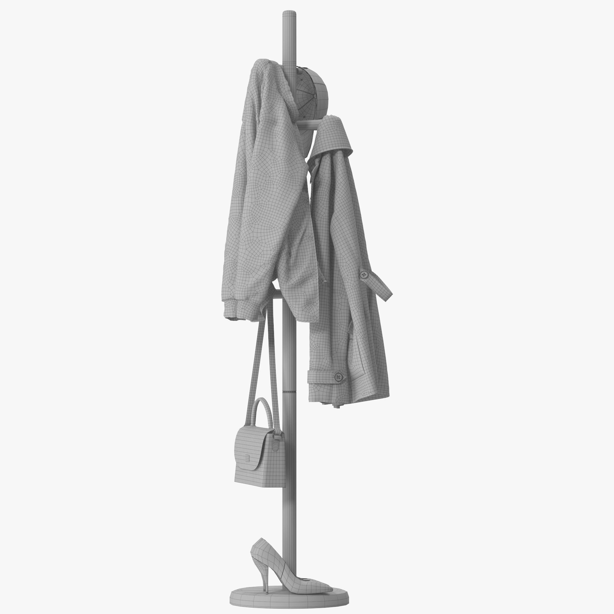 COAT RACK Feifei Floor 3D model CGTrader