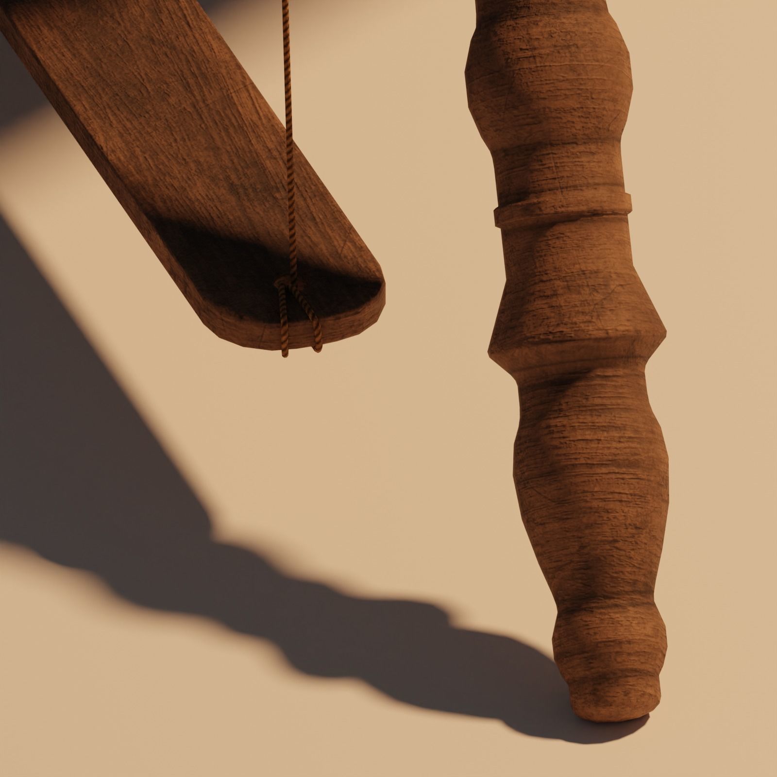 Spinning Wheel Animated 3D model animated rigged CGTrader