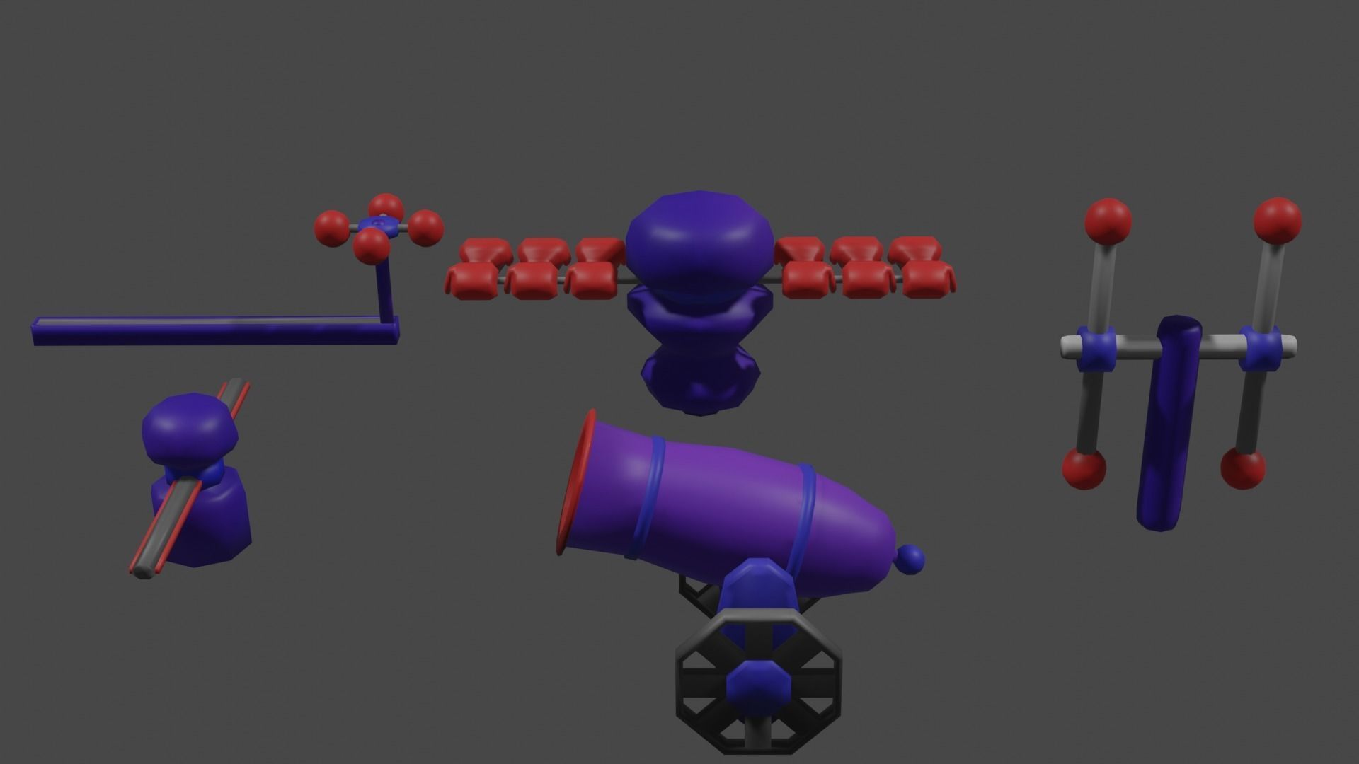3D model 3D low poly traps - animated VR / AR / low-poly | CGTrader