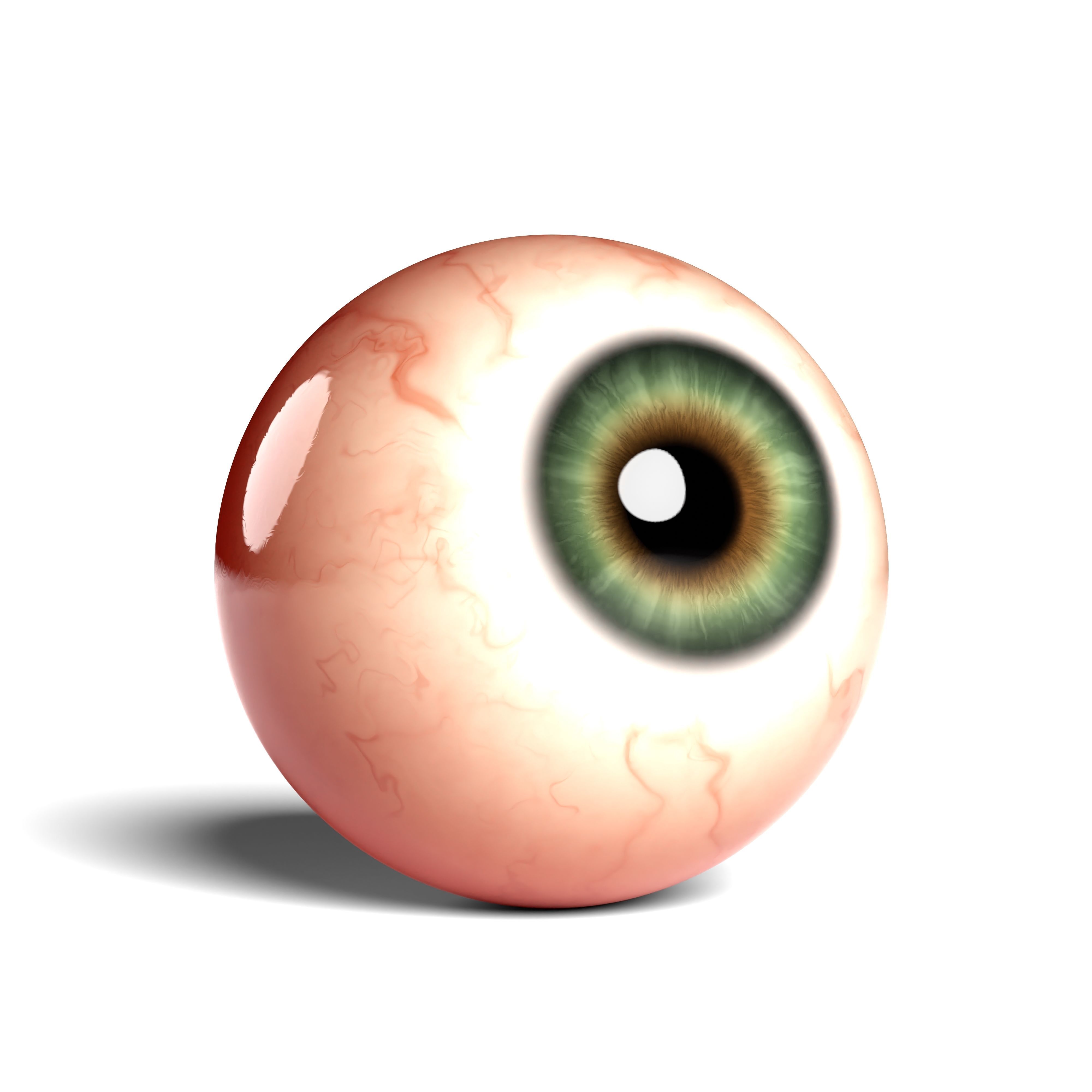 Eyeball Mesh with A Procedural Shader Tree for Blender free VR / AR