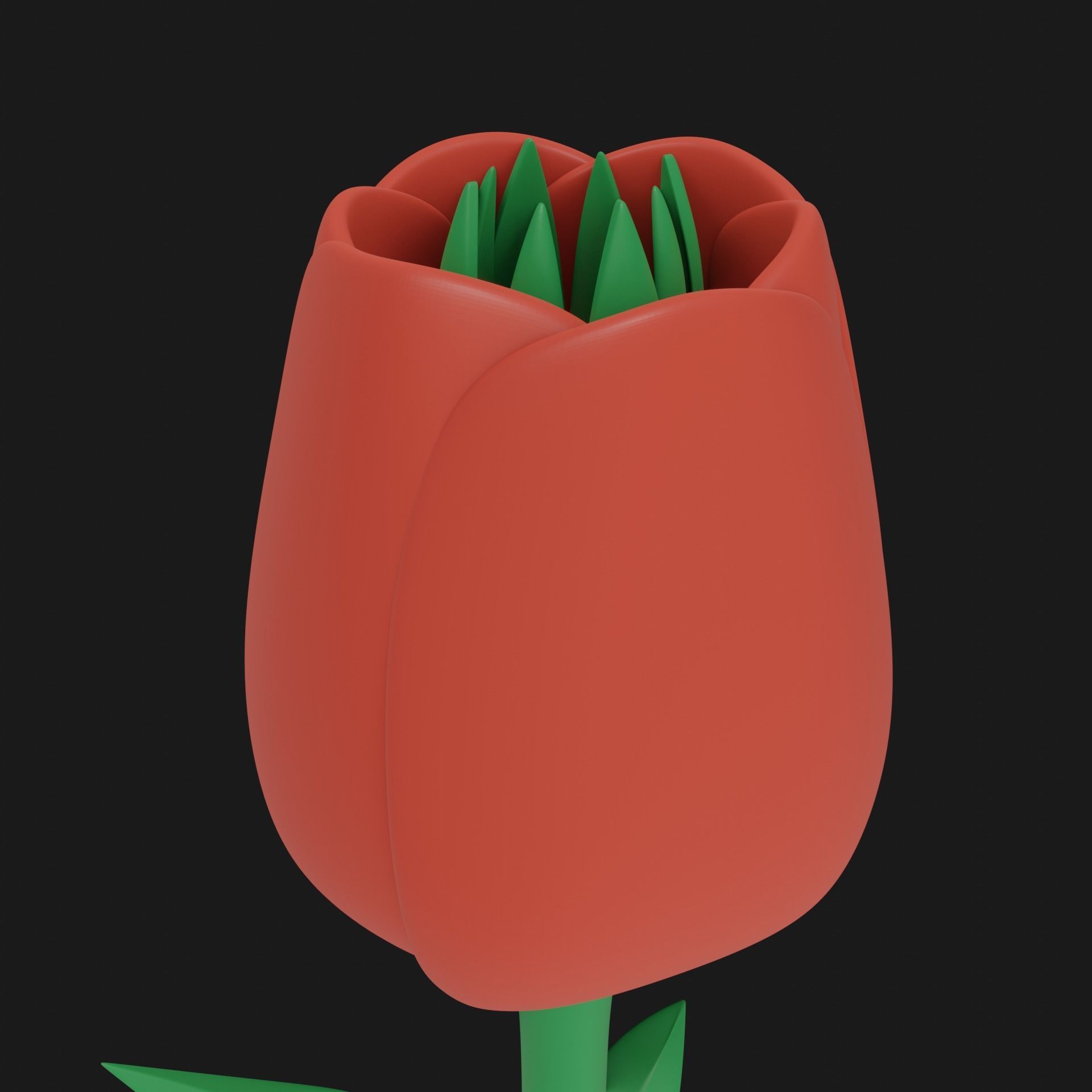 Animal Crossing Tulip Wand Replica Prop 3D model 3D printable CGTrader