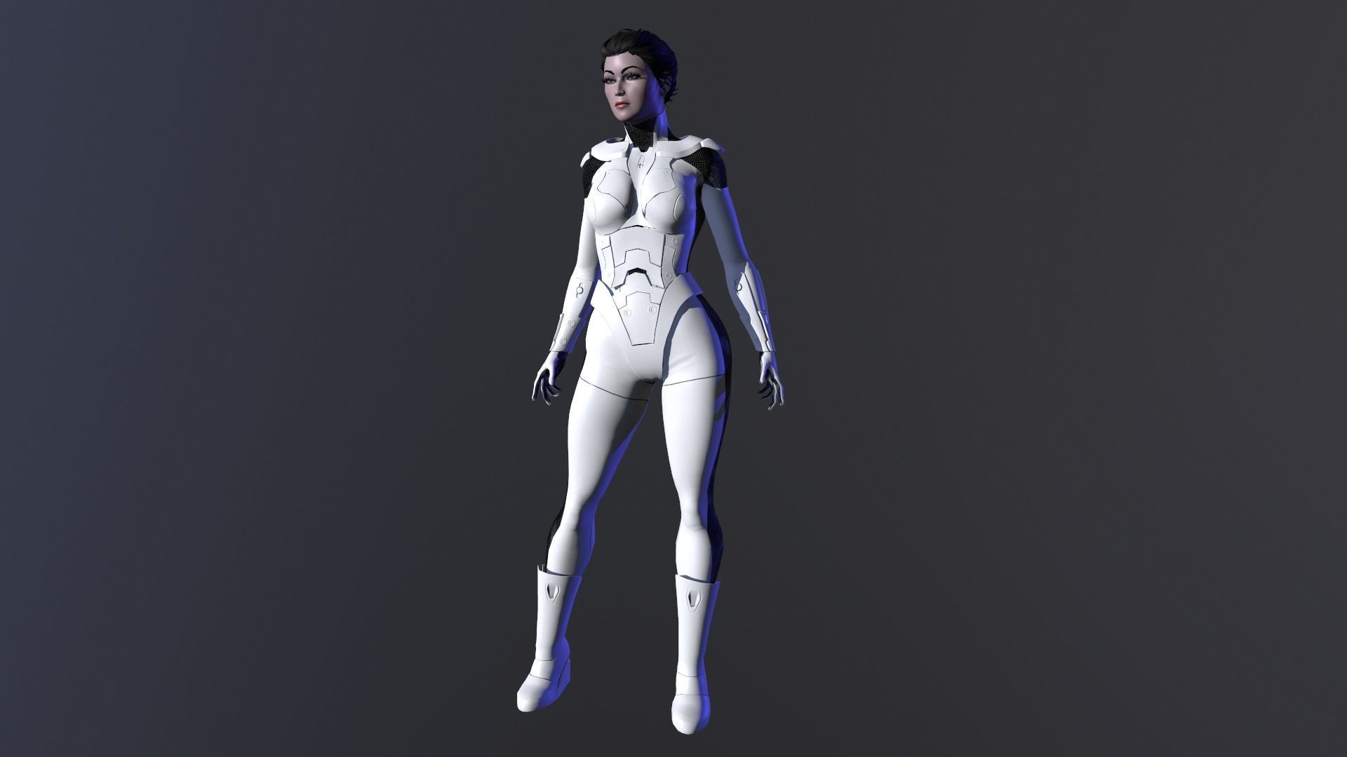 3D model Space Girl VR / AR / low-poly | CGTrader