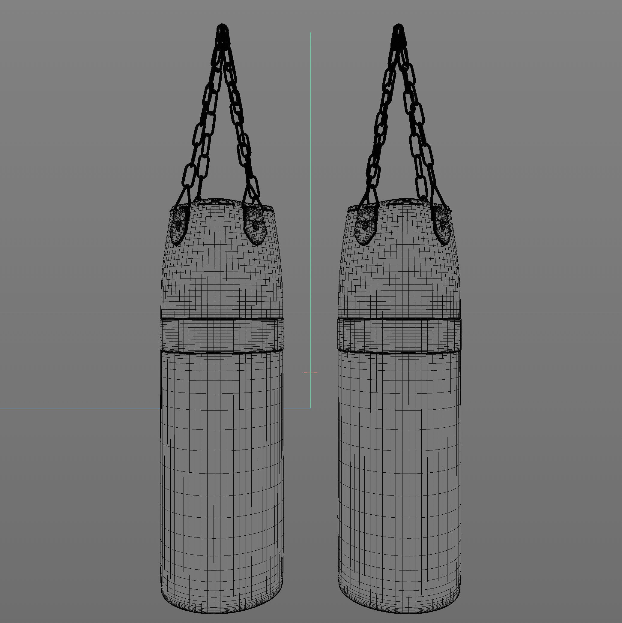 Punching Bags Worn New 3D model CGTrader