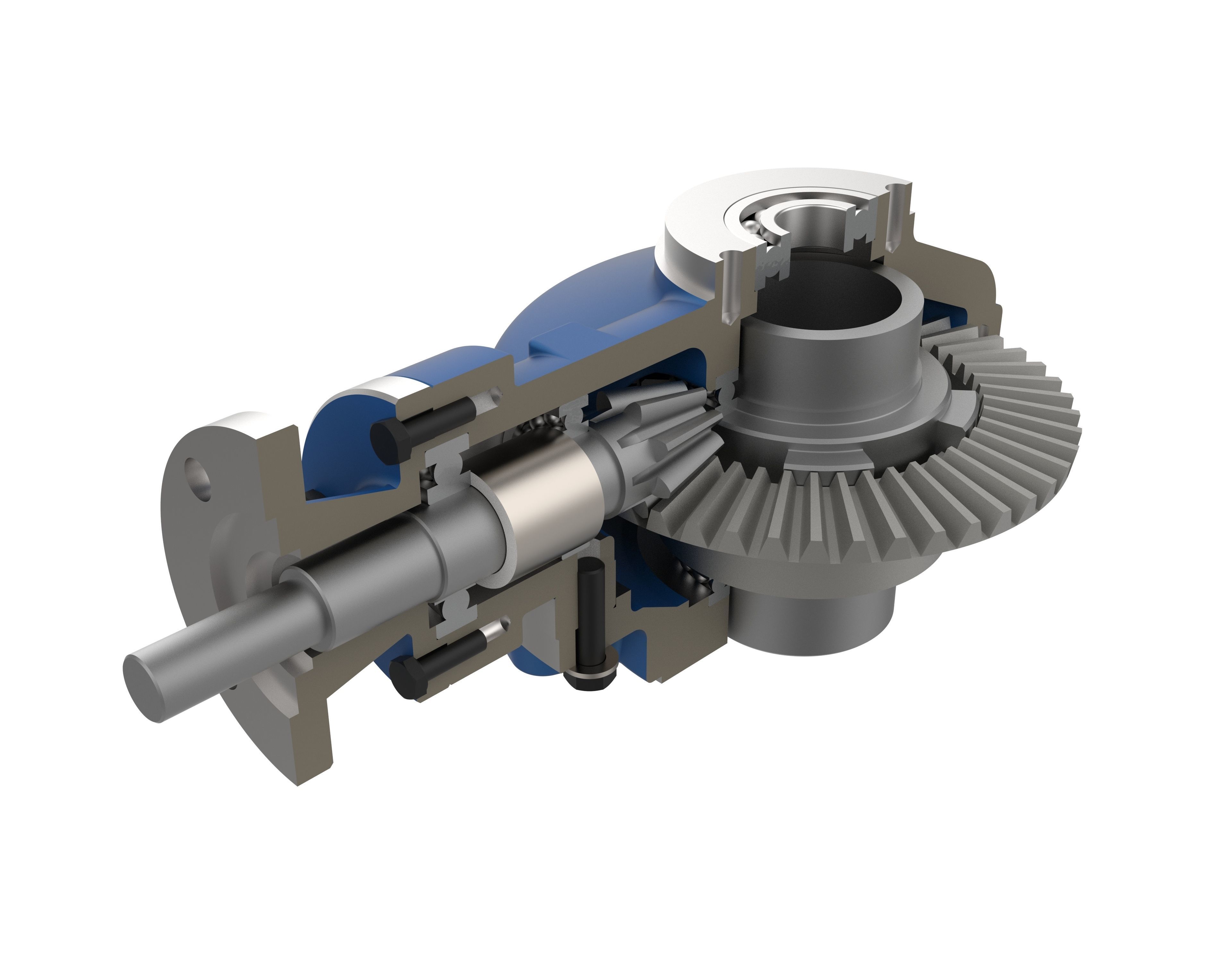 Gearbox Rotation Gate Valve Gearbox - Continuous Rotation Bevel Type 3D model | CGTrader
