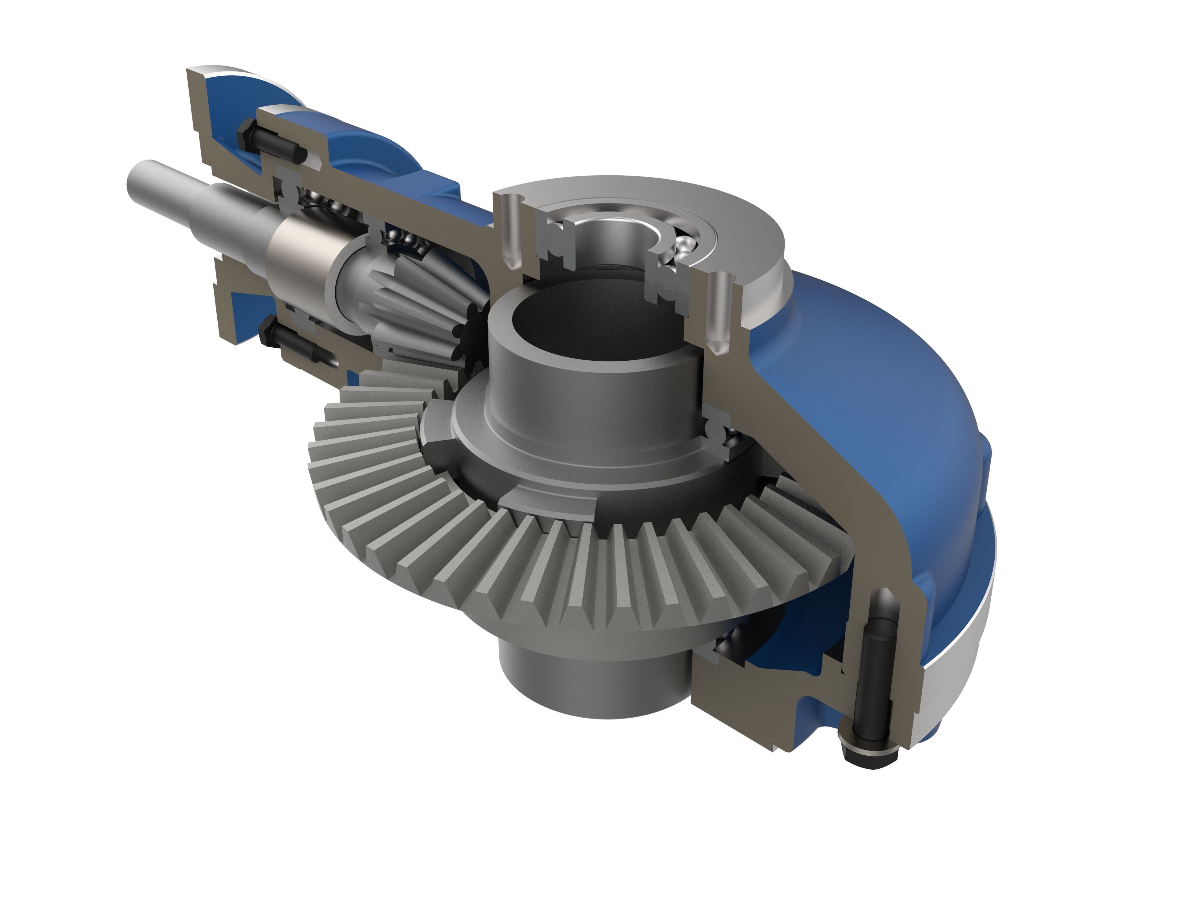 Gate Valve Gearbox Continuous Rotation Bevel Type 3D model CGTrader