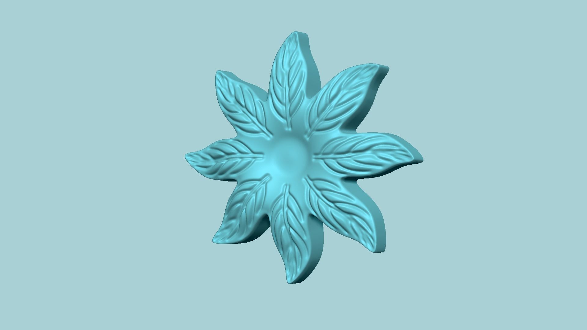 Tropicalia Flower Molding Arrangement Foundry Craft 3D model 3D printable CGTrader