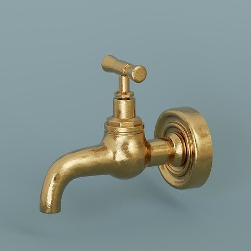 Bronze Tap free VR / AR / lowpoly 3D model CGTrader